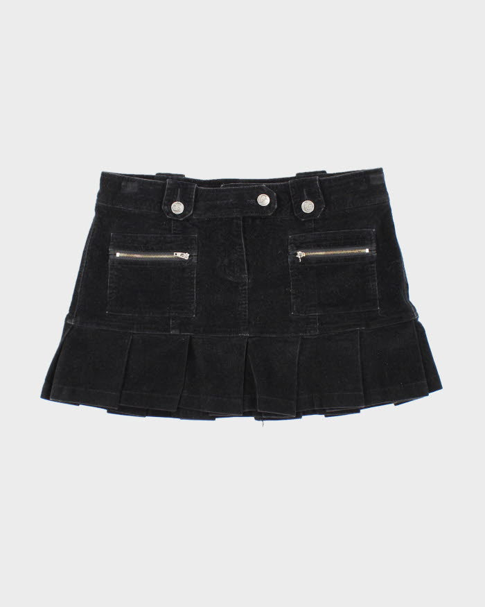 Y2k 00s Ub Jeans Corduroy Pleated Mini Skirt - M