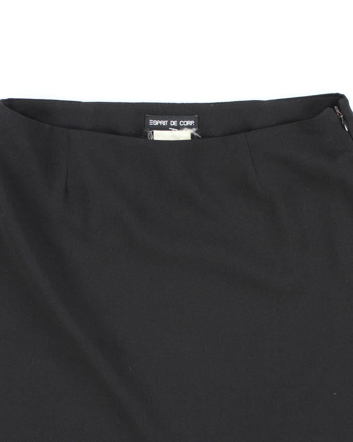 Y2k 00s Esprit Black Mini Skirt - S