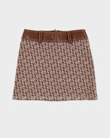 Y2k 00s Morgan De Toi Brown Mini Skirt - S
