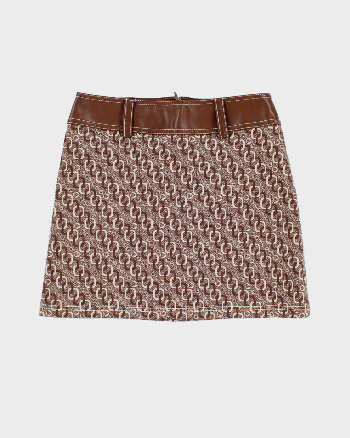 Y2k 00s Morgan De Toi Brown Mini Skirt - S