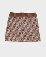 Y2k 00s Morgan De Toi Brown Mini Skirt - S