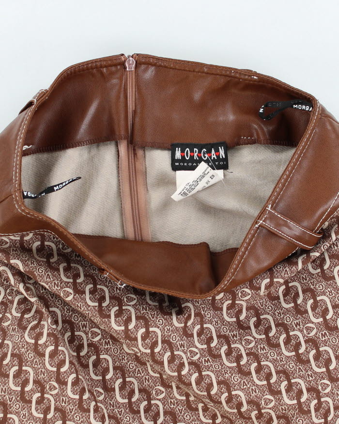 Y2k 00s Morgan De Toi Brown Mini Skirt - S
