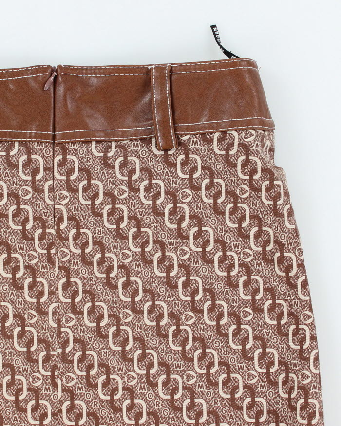 Y2k 00s Morgan De Toi Brown Mini Skirt - S