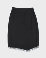 Y2k 00s Black Beaded Skirt - S