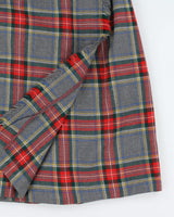 Vintage Highland Queen Wool Checked Pleated Skirt - XS