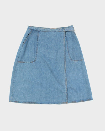 Vintage Eddie Bauer Denim Wrap Skirt - S
