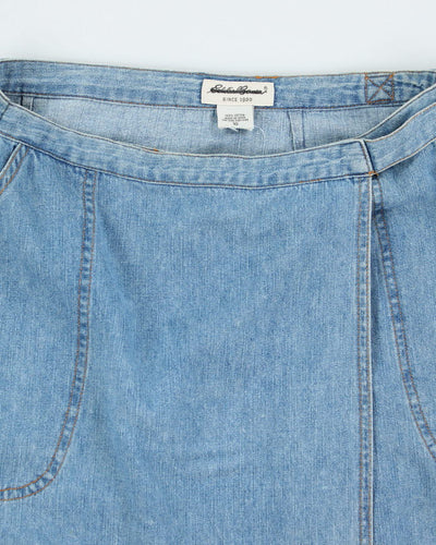 Vintage Eddie Bauer Denim Wrap Skirt - S