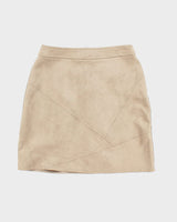 Y2k 00s Amisu Faux Suede Mini Skirt - S