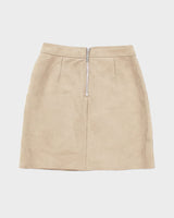 Y2k 00s Amisu Faux Suede Mini Skirt - S