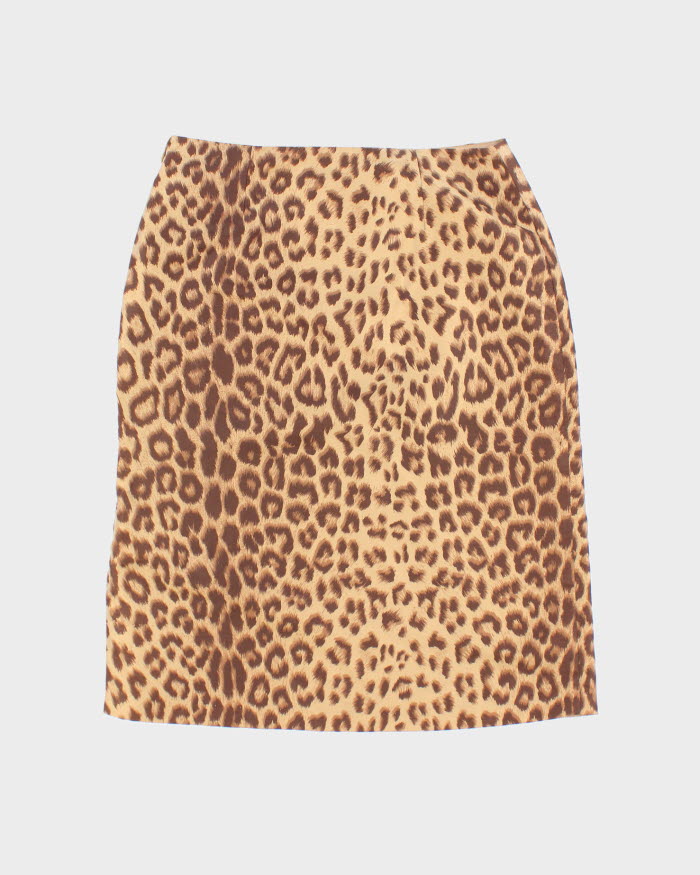 Y2k 00s Club Monaco Leopard Print Skirt - S