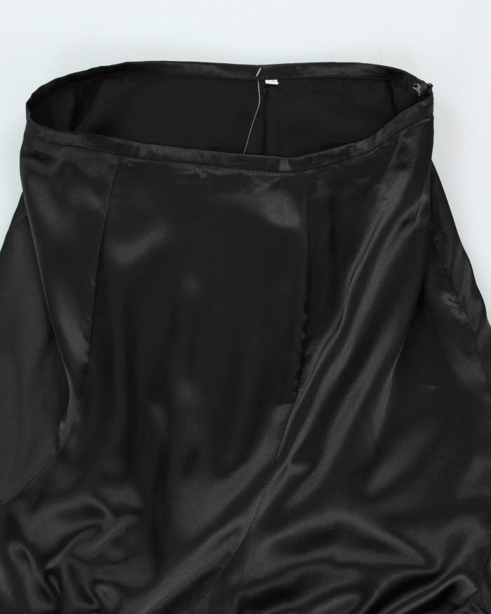 Y2k 00s Satin Ruffle Skirt - S