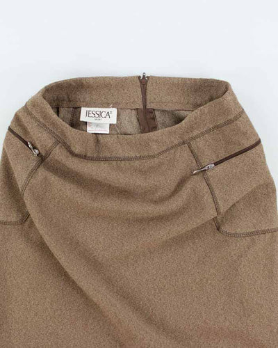 Vintage 90s Jessica Brown Skirt - S