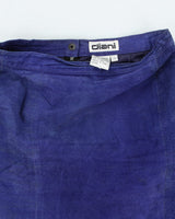Vintage Diani Blue Leather Skirt - XS