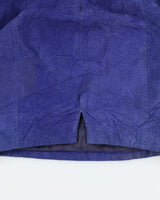 Vintage Diani Blue Leather Skirt - XS