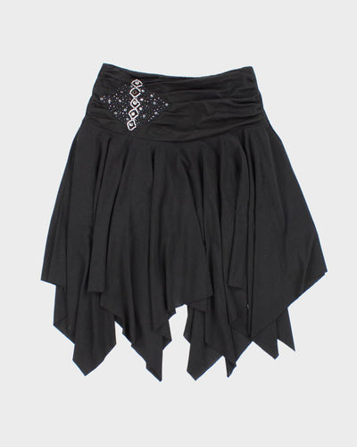 Y2k 00s Beaded Ruffle Skirt - S