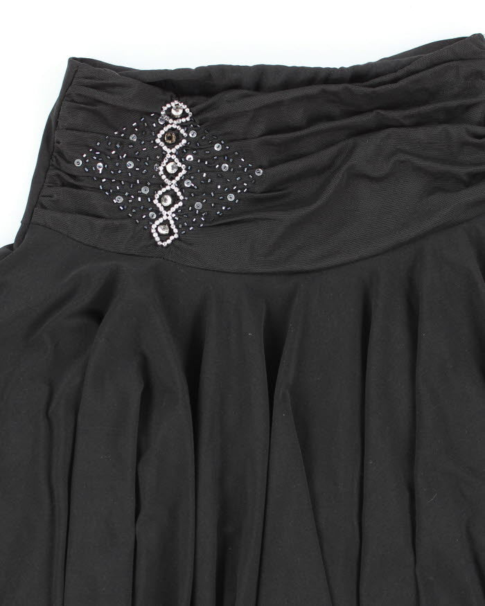 Y2k 00s Beaded Ruffle Skirt - S