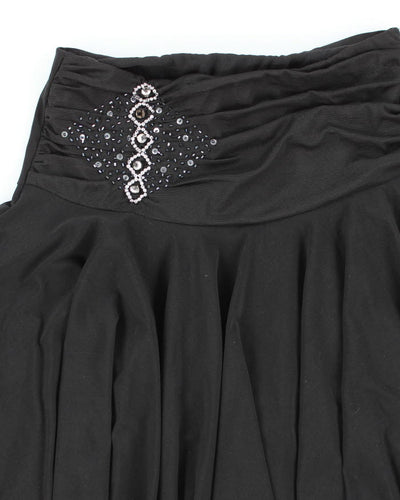 Y2k 00s Beaded Ruffle Skirt - S