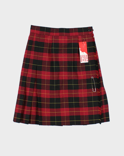 Deadstock  R.J McCarthy Wool Blend Checked Skirt - XXS