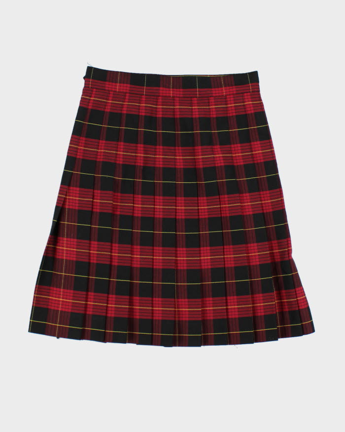 Deadstock  R.J McCarthy Wool Blend Checked Skirt - XXS