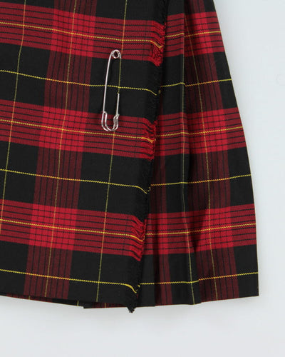 Deadstock  R.J McCarthy Wool Blend Checked Skirt - XXS