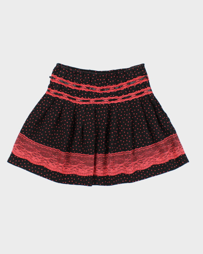 Y2k 00s Star Print Mini Skirt - S