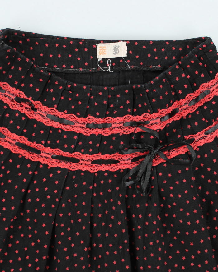 Y2k 00s Star Print Mini Skirt - S