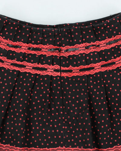 Y2k 00s Star Print Mini Skirt - S