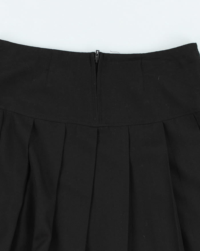 Y2k 00s Royal Bones Pleated Chain Mini Skirt - L