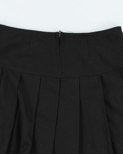 Y2k 00s Royal Bones Pleated Chain Mini Skirt - L