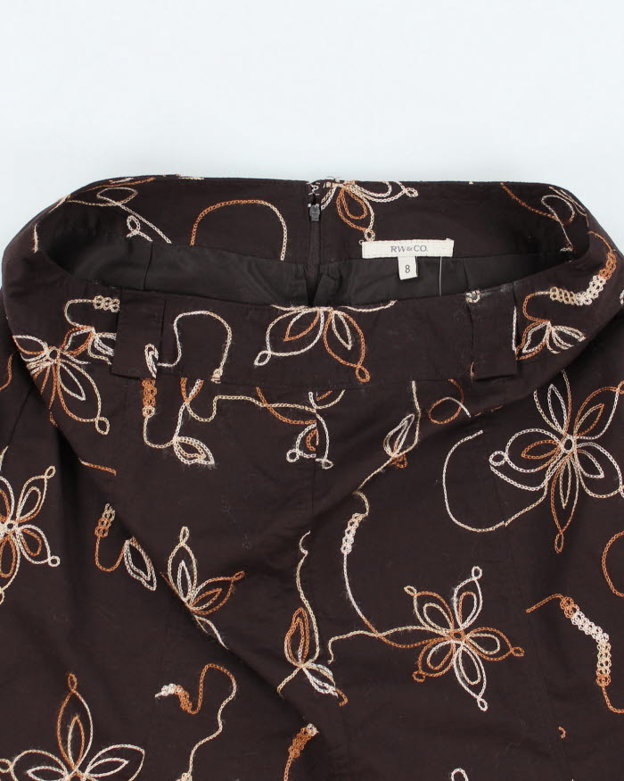 Y2k 00s RW & Co Embroidered Skirt - S