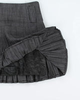 Y2k 00s Pleated Grey Skirt - XS