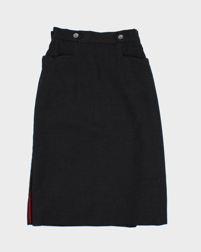 Vintage 80s Toni Lynn Wrap Suit Skirt - XXS