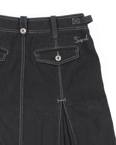 Y2k 00s Signal Pleated Skirt - S