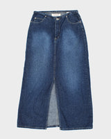 Y2k 00s Hydraulic Dark Wash Denim Skirt - XS