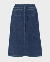 Y2k 00s Hydraulic Dark Wash Denim Skirt - XS