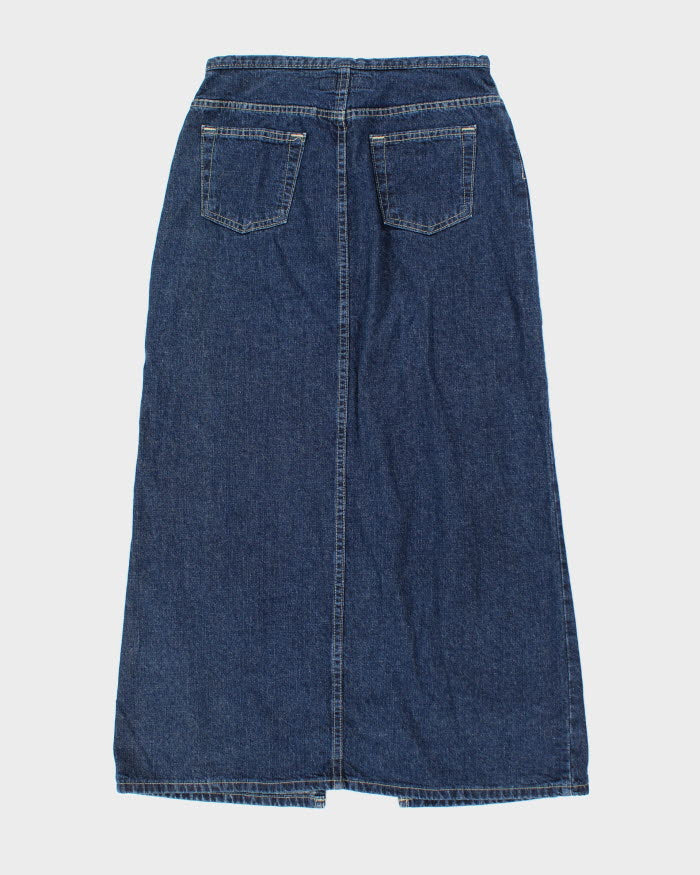 Y2k 00s Hydraulic Dark Wash Denim Skirt - XS