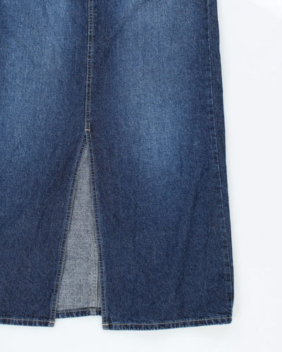Y2k 00s Hydraulic Dark Wash Denim Skirt - XS