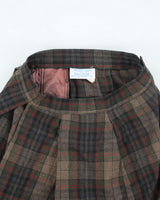 Vintage Snazzie Wool Blend Checked Skirt - S
