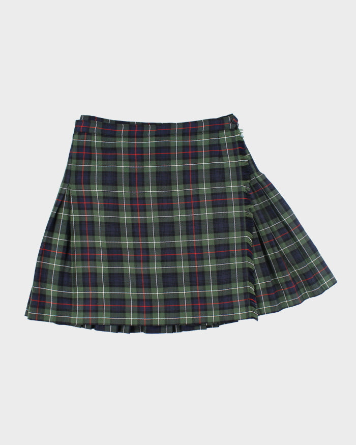 Vintage 90s Wool Blend Checked Skirt - S