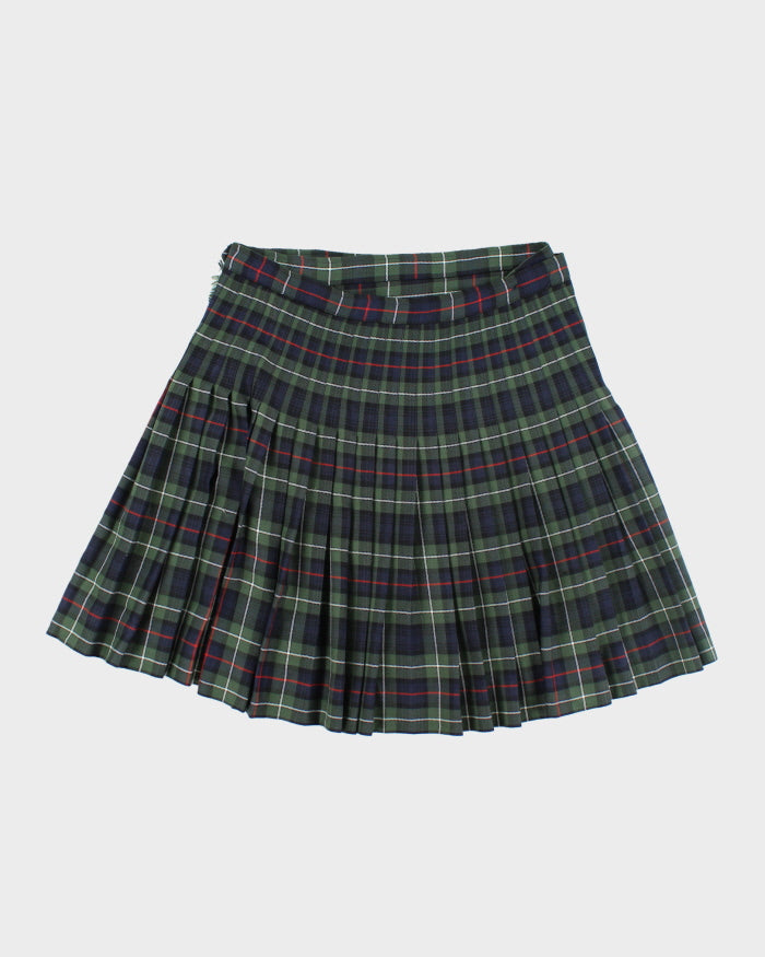 Vintage 90s Wool Blend Checked Skirt - S