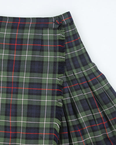 Vintage 90s Wool Blend Checked Skirt - S
