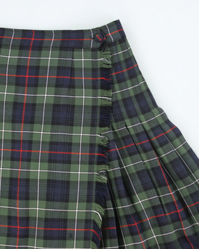 Vintage 90s Wool Blend Checked Skirt - S