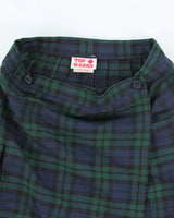 Vintage Top Marks Checked Pleated Skirt - S