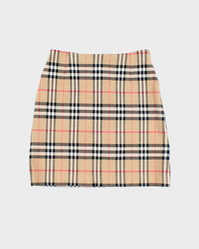 Vintage Y2K Women's Burberry Novacheck Mini Skirt - S