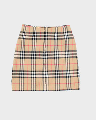 Vintage Y2K Women's Burberry Novacheck Mini Skirt - S