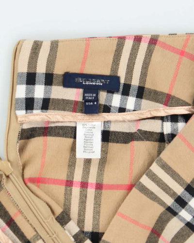 Vintage Y2K Women's Burberry Novacheck Mini Skirt - S