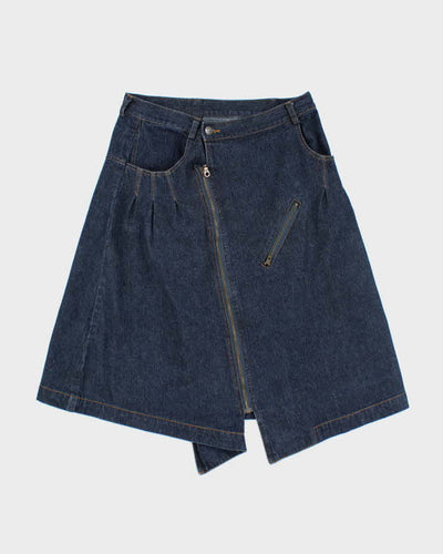 Vintage Y2K Heavyweight Multi Pocket Denim Skirt - M