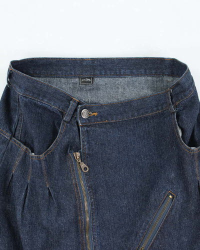 Vintage Y2K Heavyweight Multi Pocket Denim Skirt - M