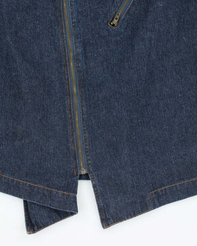 Vintage Y2K Heavyweight Multi Pocket Denim Skirt - M