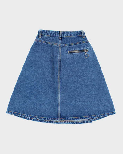 Vintage Y2K Heavyweight Denim Skirt - S